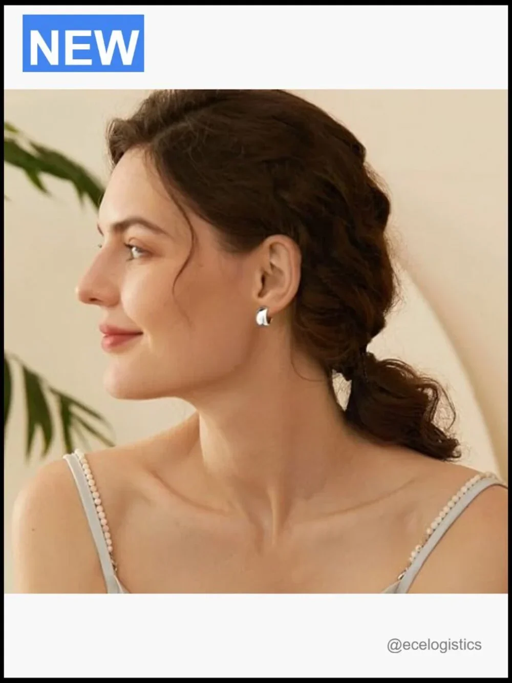 14K Gold Plated Small Hoop Earrings for Women Sterling Silver Post
